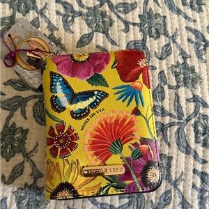 Nicole Lee Yellow Floral and Butterfly Wallet